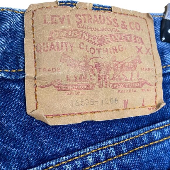 Vtg Levis 505 Jeans Womens 8 (25x29) High Waist Denim Red Tab Medium Wash USA - Picture 10 of 16